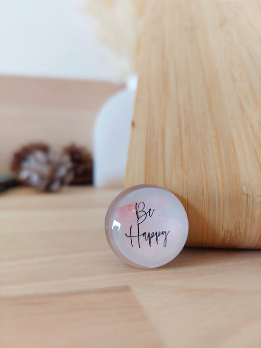 Cabochon "Be Happy"